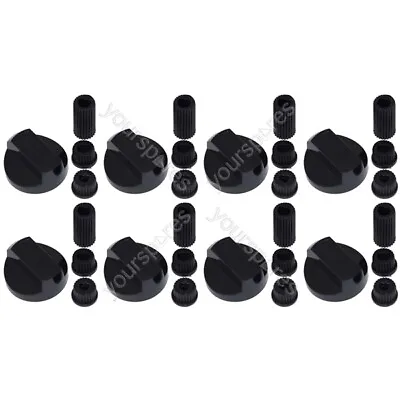 8 X Belling Cooker/Oven/Grill Control Knob And Adaptors Black • £10.69