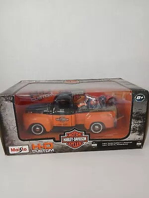 Maisto Harley Davidson  HD Custom 1:24 1948 Truck And Cycle Model • $14.99