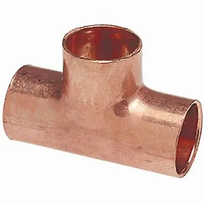 3/4-in X 3/4-in Copper Slip Tee Fittings- 3 Pack - Solder - Plumbing • $18.97