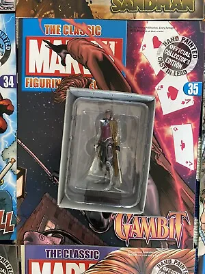The Classic Marvel Figurine Collection Issue 35 Gambit Eaglemoss Figure & Mag • £7.99