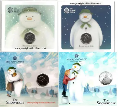£44.95 • Buy 2018 2019 2020 Or 2021 The Snowman 50p Coin Fifty Pence Coins UK Royal Mint
