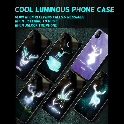 $21.99 • Buy Luminous Phone Case Led Call Light Led Light Up Phone Cases For IPhone 8-12 Pro