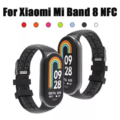 Universal Silicone Watch WristBand For Xiaomi Mi Band 8 NFC Watchband • $12.55