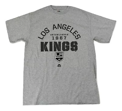 Majestic NHL Mens Los Angeles Kings Hockey Established 1967 Shirt NWT M L • $11.99