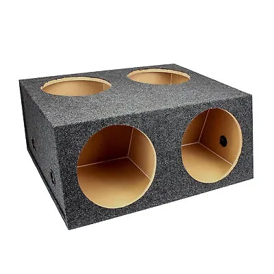 QPower Quad 4 Hole 12 Inch Sealed Divided Speaker Box Subwoofer Enclosure • $103.99