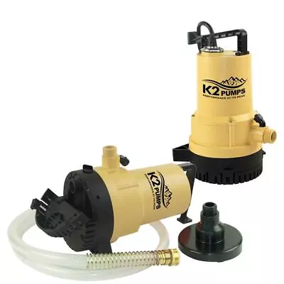 K2 Pumps Submersible Utility Pump & Transfer Pump 1/4 Hp Duo 2 In 1 • $119.99
