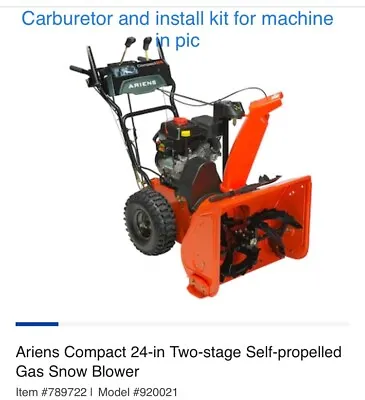 Carburetor Carb F Ariens 920021 Snow Blower Thrower 2 Stage Compact Self Propel • $49.95