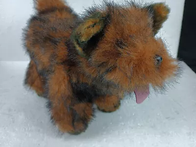  My Twin  Poseable Pet Plush Dog 9.5  Tall Brown & Black • $9.99