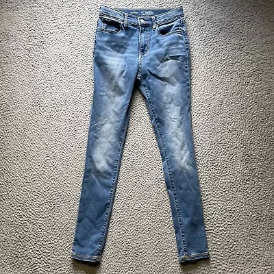 Old Navy Jeans Girls Size 14 X 27 Blue Rockstar Super Skinny High Rise • $7.95