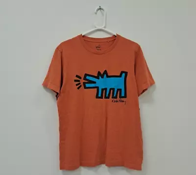 SPRZ NY Keith Haring MoMA Special Edition Uniqlo Orange T-shirt Size M • £20