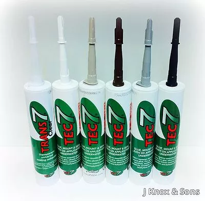 Tec 7 Sealing Adhesive Underwater Sealant Seal Mount Bond. Various Colours • £15.95