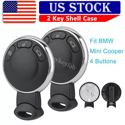 2 For 2007 - 2009 2010 2011 2012 2013 2014 BMW Mini Cooper Remote Key Shell Case • $16.99