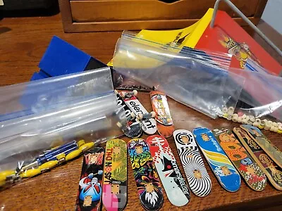 HUGE LOT Of Tech Deck Fingerboards Finger Bikes Tools Parts Ramps • $62.67