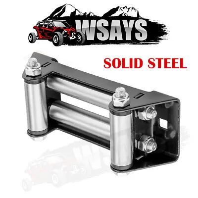 6'' Winch Roller Fairlead 4Way Cable Lead Guide For 4000-5500 LBS ATV UTV Winch • $19.90