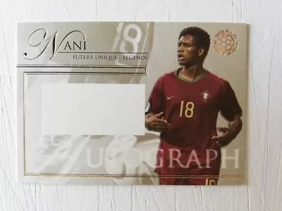 Nani Portugal/man.utd. Futera World Football Unique Legends Blank Autograph Card • £14.95