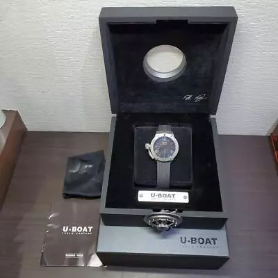 U-BOAT Classico SOMMERSO Blue Black Dial 46mm Rubber 9014R Men's Watch • $2238