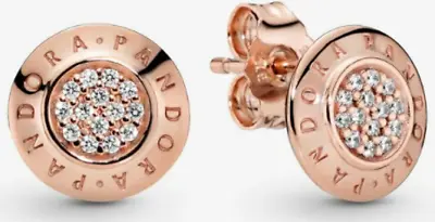 $58 • Buy Pandora Sparkling Halo Teardrop Rose Triple Band Princess Wishbone Ring Earrings