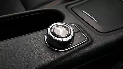 Mercedes Emblem Domed Resin Multimedia Control Knob Badge Sticker • $4.99