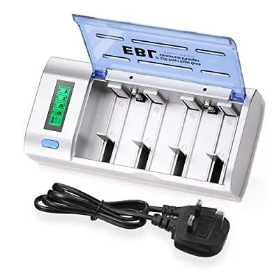 EBL Universal LCD Display Battery Charger With Discharge Function For AA AAA D • £25.42