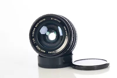 Sigma Mini Wide 28mm 1:2.8 Canon FD 28mm F2.8 SLR Lens • £47