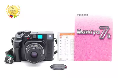 【Almost MINT W/Strap Cap】 Mamiya 7II 7 II Black Film Camera + N 80mm F4 L JAPAN • $4599.99