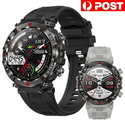 $58.99 • Buy Smart Watch Bluetooth Call Heart Rate Blood Pressure Monitor Men Sport Watches