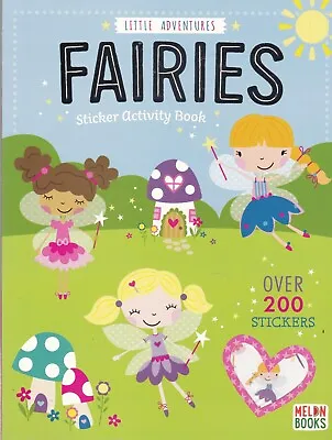Fairies Sticker Activity Book A4 High Quality 200+ Stickers Boys Girls Colouring • £4.99