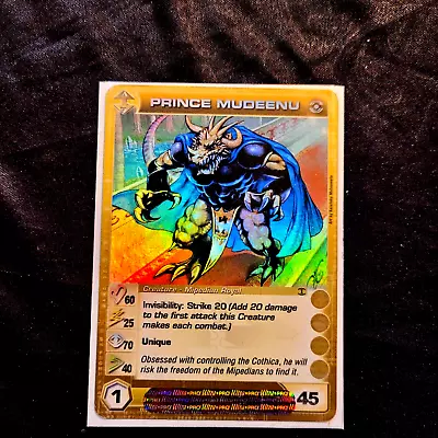 Chaotic 77/232 Prince Mudeenu Super Rare Ripple Holo Foil (103) CORNER DAMAGE • $3.99