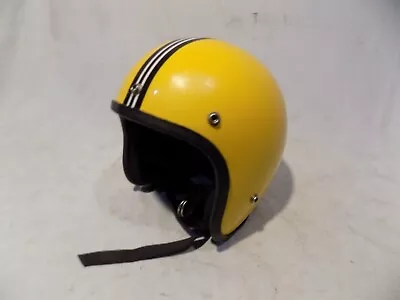 1970s VINTAGE YELLOW GREEN BAY PACKERS MOTORYCYCLE SNOWMOBILE HELMET JOHN DEERE • $34.95