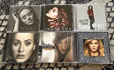 Mix Of Pop Music Lot 6 CDs: Kelly Clarkson Alessia Cara Adele Meghan Trainor • $10