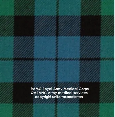 British Army RAMC QARANC Field Medical Services Scottish Div Tartan Patch Badge  • $6.30