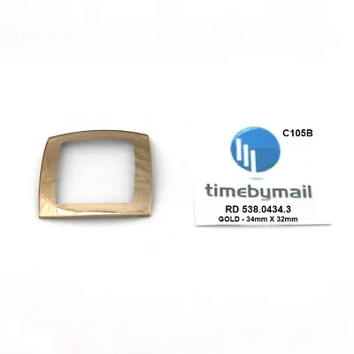 FOR RADO 538.0434.3 Watch Replacement Part GOLD Glass Crystal Spare Part C105B • £28.99