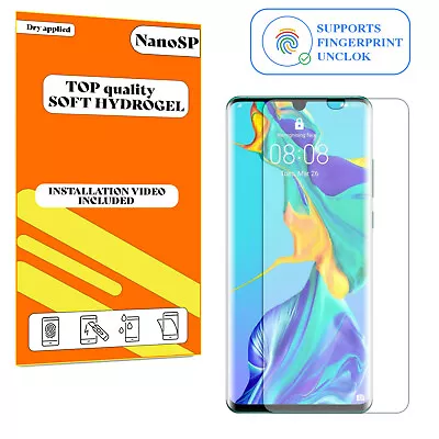 Screen Protector For Huawei P30 Pro Hydrogel Cover - Clear TPU FILM • £3.98