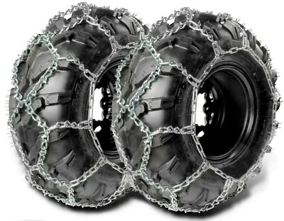$198.98 • Buy Diamond V Bar Atv Utv Tire Snow Ice Chains Set 27x9x14 27x10x14 27x9-14 27x10-14
