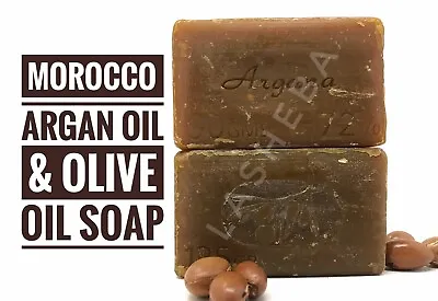 Natural Argan Oil Soap Olive Oil Argana Moroccan Soap Vitamin E Sensitive Skin • £7.99