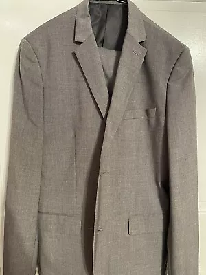 H&M Men 2 Piece Gray Slim Fit Suit Size 36 • $75