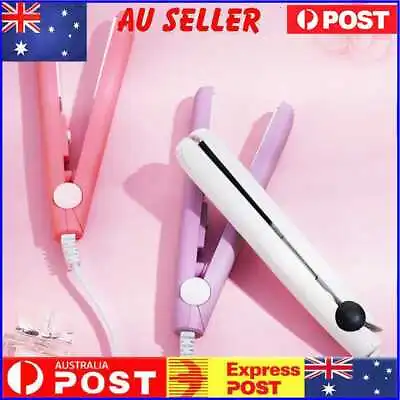 Ceramic Mini Hair Curler 2-in-1 Hair Straightener Quick Styling Long-Lasting AU • $10.49