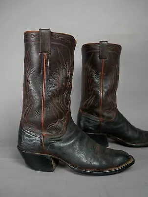 Vtgs JAMES LEDDY Exotic Custom Boots Size 9.5 D Men Cowboy 1177 • $379.99