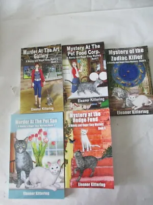 Mandy And Roger Lot Of 5 Cozy Cat Mysteries 1-5 Eleanor Kittering • $24.99