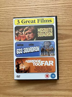 Mosquito Squadron / 633 Squadron / A Bridge Too Far DVD • £5.50