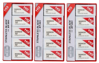 $25.50 • Buy Dorco Red Double Edge Stainless Razor Blade - 3 PACK - ( 300 BLADES )  ST301-NEW