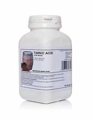 TANNIC ACID 80g TANNIN PURE GRADE WOOD STAIN LEATHER DYE RUST INHIBITOR FREE P&P • £11.97