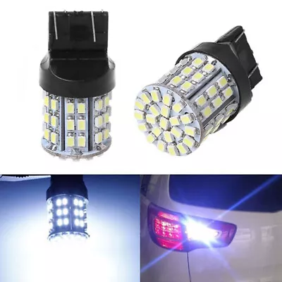 2pcs T20 1206 7440 LED Light Brake Backup WHITE Bulb Lamp Daytime Running W21W • $6.39
