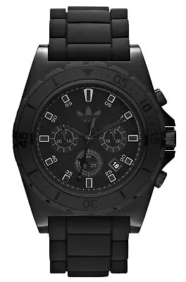 Adidas ADH2834 Stockholm Men's Analog Chronograph Watch Black Silcone Strap • $74.95