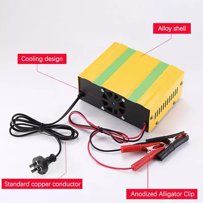 Car Battery Charger Heavy Duty 12V/24V Automatic Intelligent Pulse Repair • $34.26