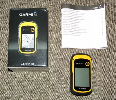 Garmin ETrex 10 Worldwide Handheld GPS Navigator Hiking Hunting Fishing Geocach • $69.99
