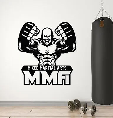 Vinyl Wall Decal MMA Fighter Mixed Martial Arts Sports Gym Stickers (g5544) • $68.99