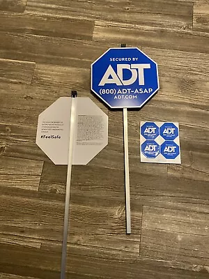 ADTAuthentic Home Security 2 Yard Signs And 4 Reflective Stickers • $49.99