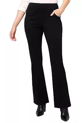 Women With Control Prime Stretch Denim La Petite Bell Pant Black • $24.99