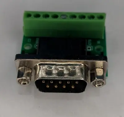 D-SUB DB9 Male 9Pin Screw Type PCB Breakout Terminals Connector Wire Protect • £4.99